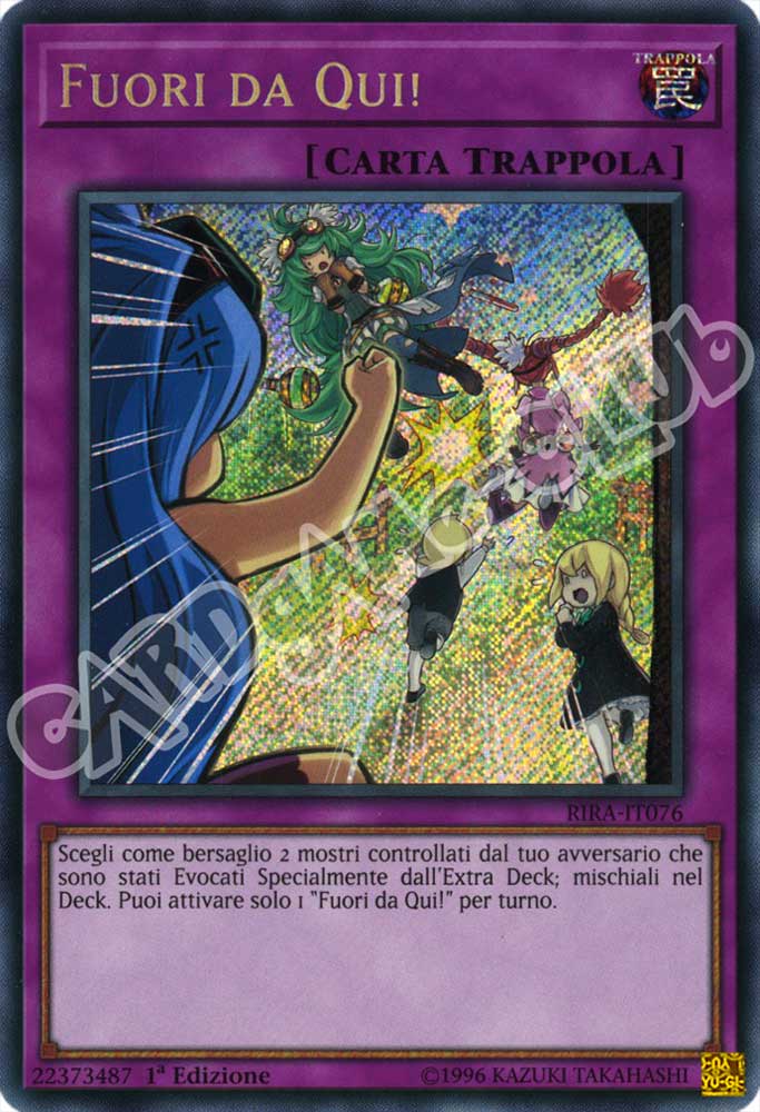 RIRA-IT076 Fuori da Qui! rara segreta 1a Edizione (IT) -NEAR MINT-