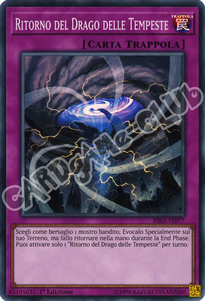 RIRA-IT077 Ritorno del Drago delle Tempeste super rara 1a Edizione (IT) -NEAR MINT-
