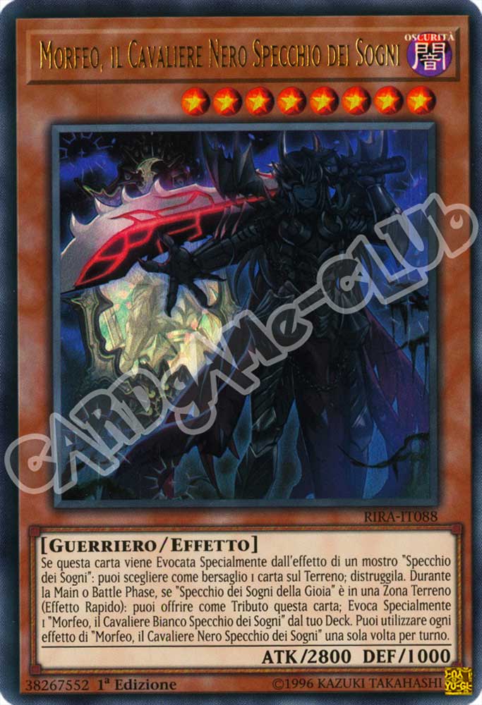 RIRA-IT088 Morfeo, il Cavaliere Nero Specchio dei Sogni ultra rara 1a Edizione (IT) -NEAR MINT-