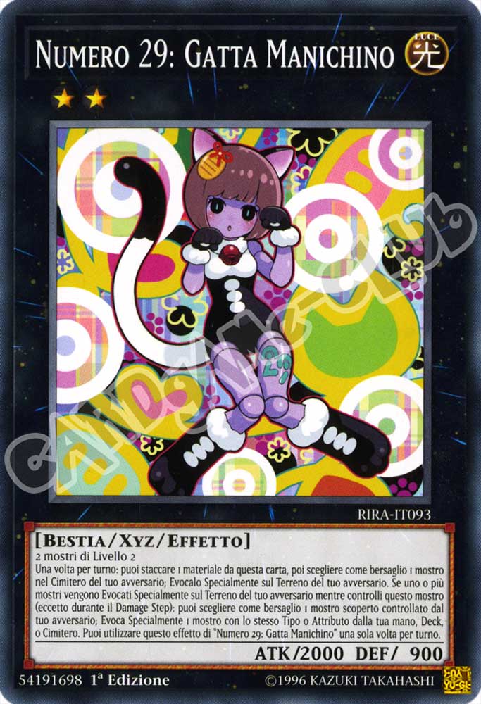 RIRA-IT093 Numero 29: Gatta Manichino comune 1a Edizione (IT) -NEAR MINT-