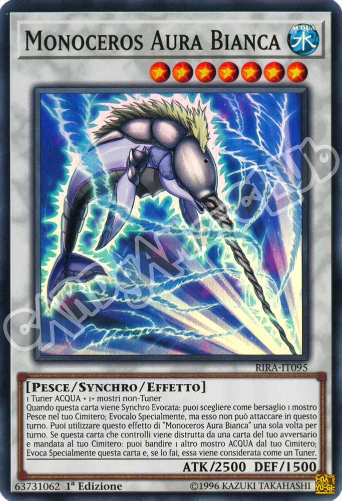RIRA-IT095 Monoceros Aura Bianca super rara 1a Edizione (IT) -NEAR MINT-