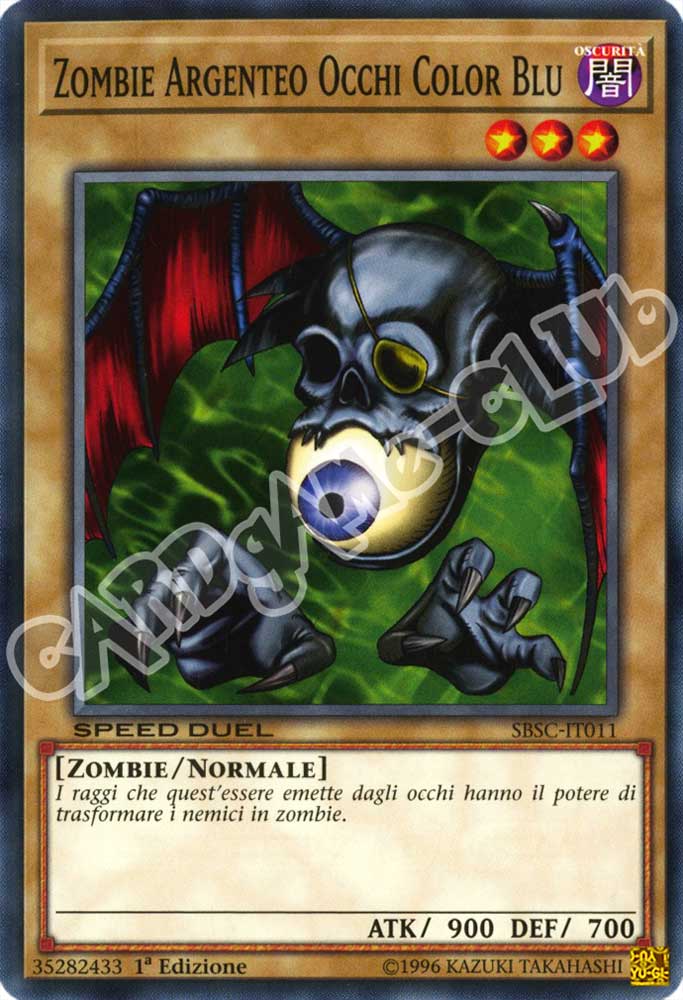 SBSC-IT011 Zombie Argenteo Occhi Blu comune 1a Edizione (IT) -NEAR MINT-