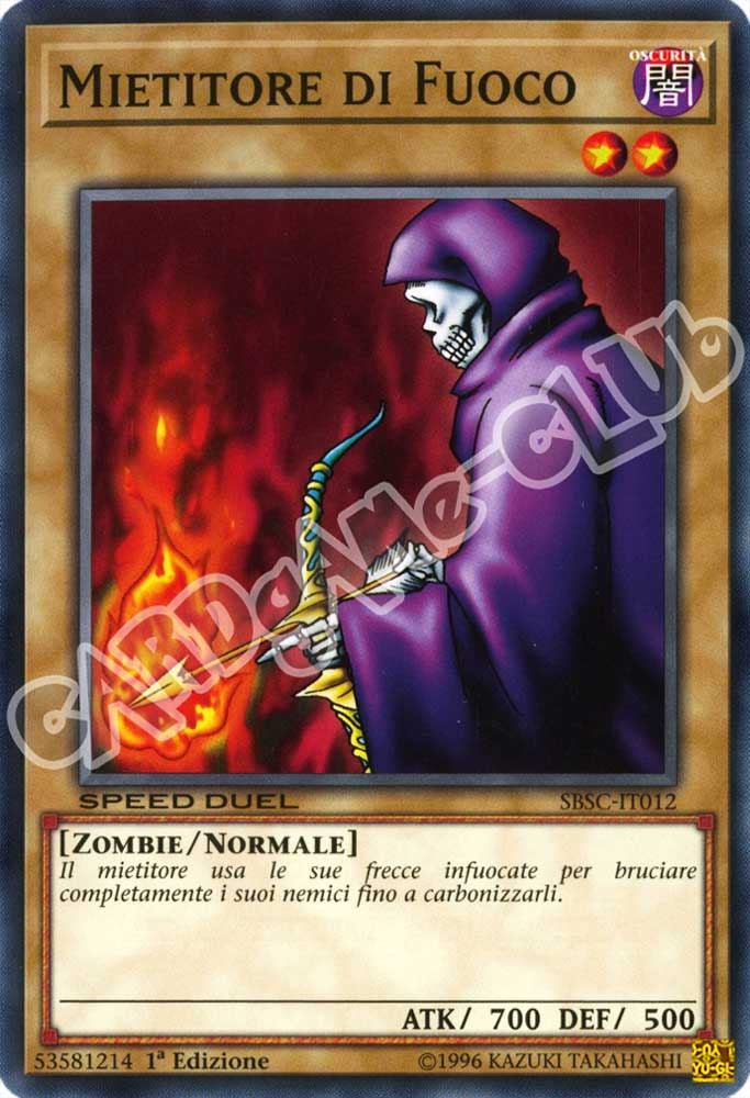 SBSC-IT012 Mietitore di Fuoco comune 1a Edizione (IT) -NEAR MINT-