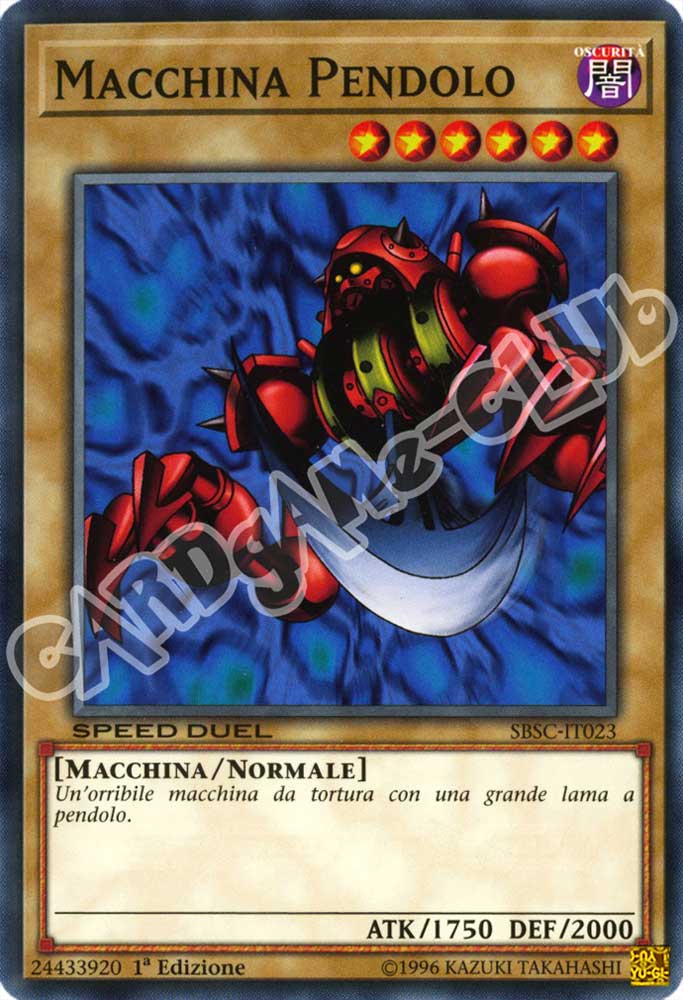 SBSC-IT023 Macchina Pendolo comune 1a Edizione (IT) -NEAR MINT-