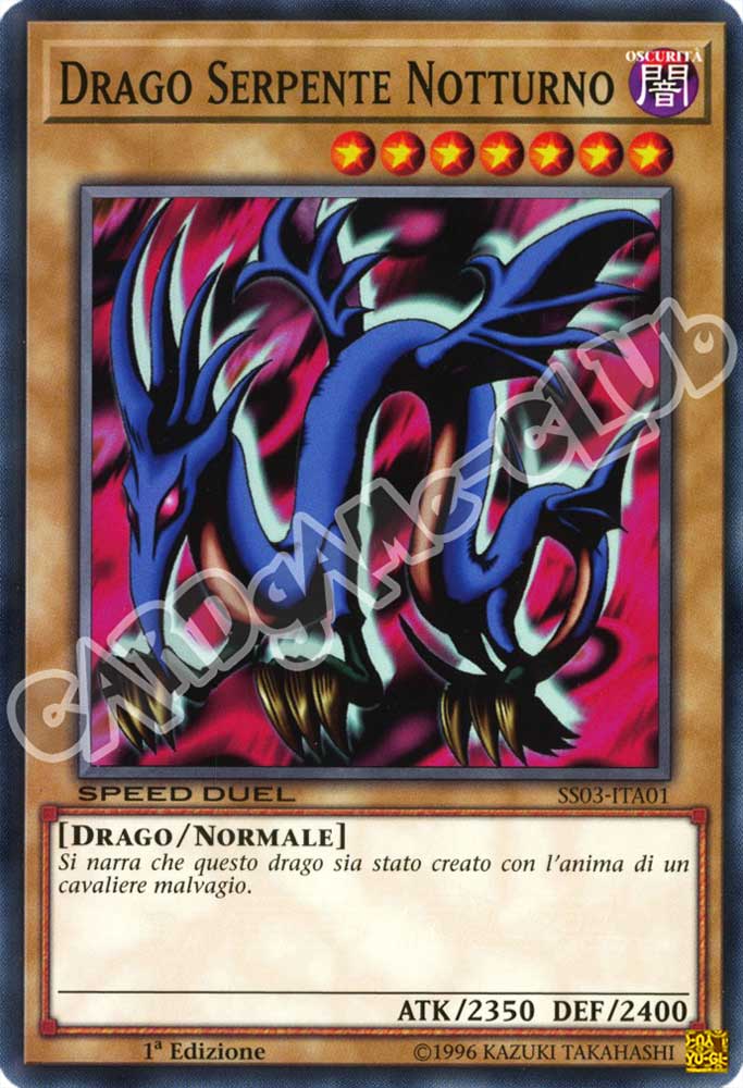 SS03-ITA01 Drago Serpente Notturno comune 1a Edizione (IT) -NEAR MINT-