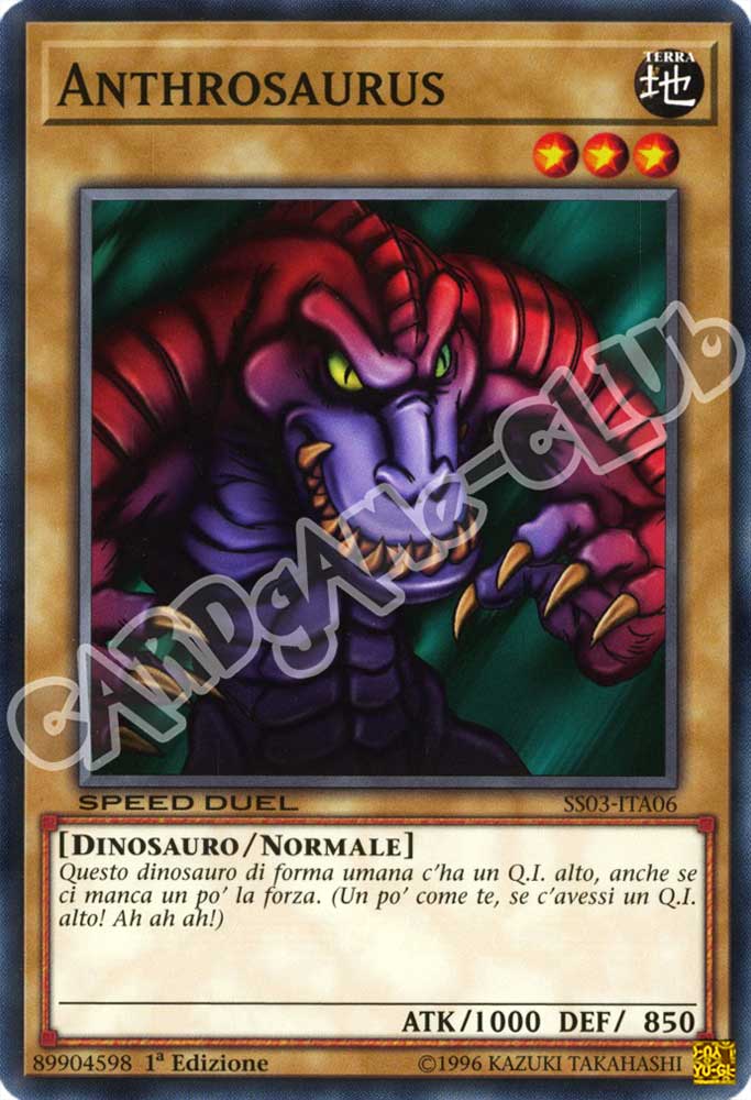 SS03-ITA06 Anthrosaurus comune 1a Edizione (IT) -NEAR MINT-