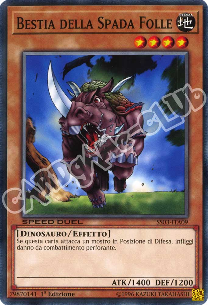 SS03-ITA09 Bestia della Spada Folle comune 1a Edizione (IT) -NEAR MINT-