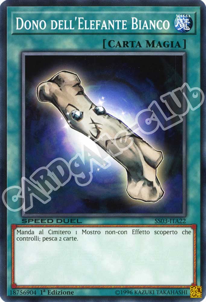SS03-ITA22 Dono dell'Elefante Bianco comune 1a Edizione (IT) -NEAR MINT-