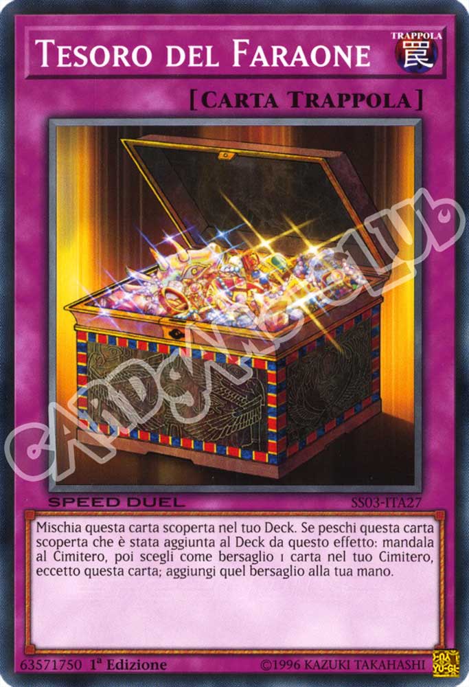 SS03-ITA27 Tesoro del Faraone comune 1a Edizione (IT) -NEAR MINT-