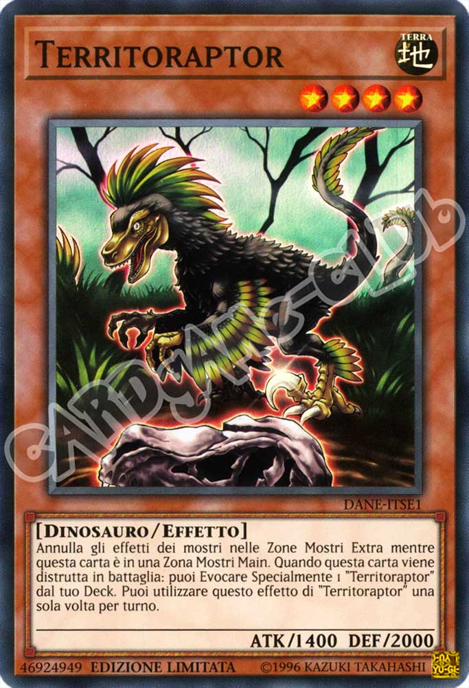 DANE-ITSE1 Territoraptor super rara Edizione Limitata (IT) -NEAR MINT-