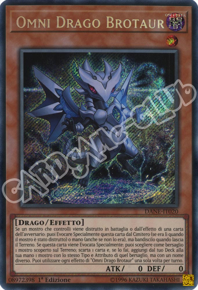 DANE-IT020 Omni Drago Brotaur rara segreta 1a Edizione (IT) -NEAR MINT-