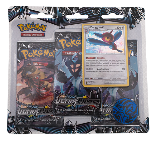 Sole e Luna Ultra Prism blister da 3 buste con carta promo e una moneta (EN)