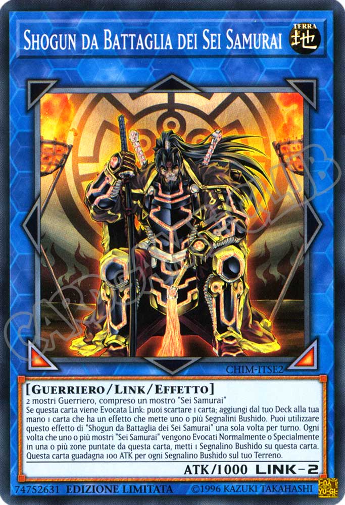 CHIM-ITSE2 Shogun da Battaglia dei Sei Samurai super rara Edizione Limitata (IT) -NEAR MINT-