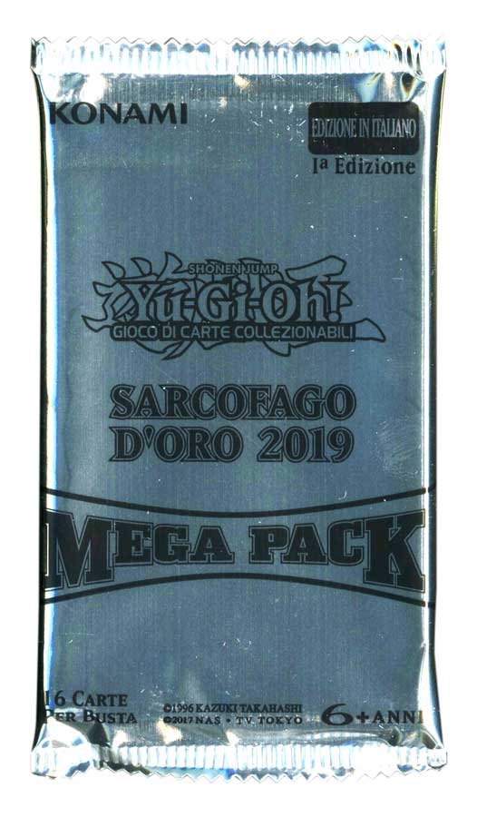 MP19 - Mega Pack Mega Tin 2019 Sarcofago d'Oro 1a edizione busta 16 carte (IT)