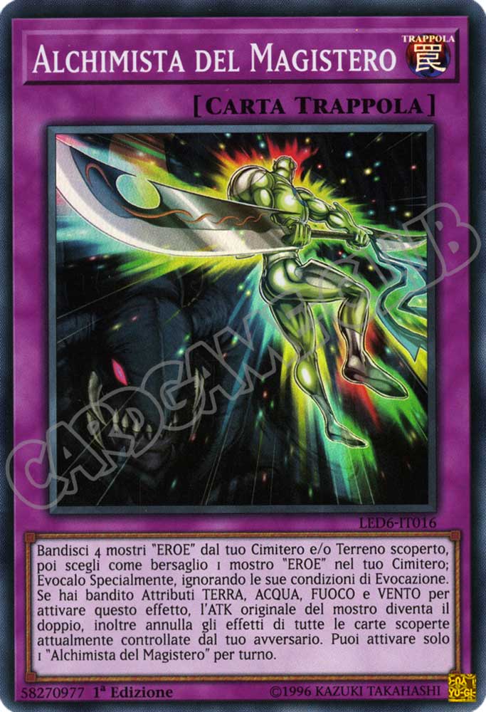 LED6-IT016 Alchimista del Magistero super rara 1a Edizione (IT) -NEAR MINT-