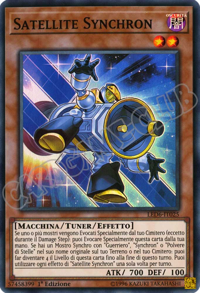 LED6-IT025 Satellite Synchron super rara 1a Edizione (IT) -NEAR MINT-