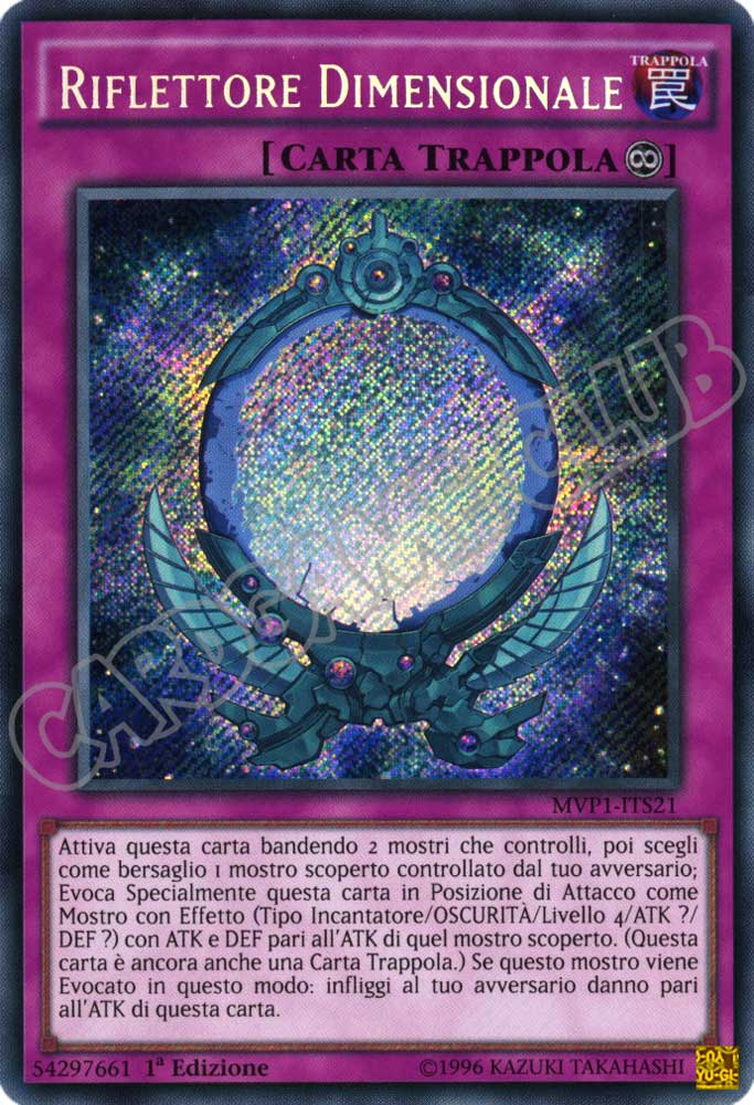 MVP1-ITS21 Riflettore Dimensionale rara segreta 1a Edizione (IT) -NEAR MINT-