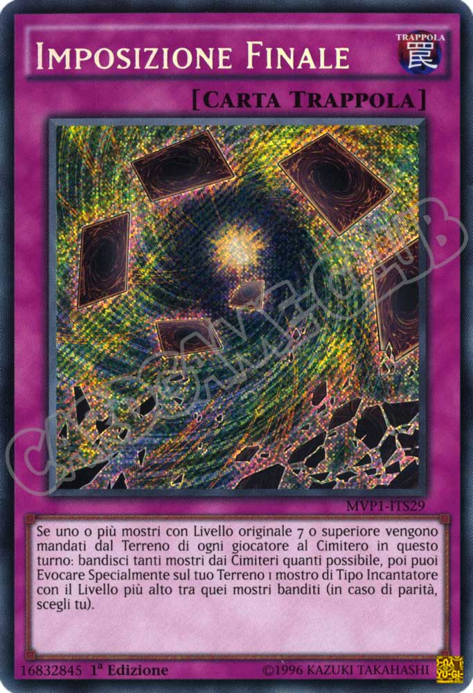 MVP1-ITS29 Imposizione Finale rara segreta 1a Edizione (IT) -NEAR MINT-