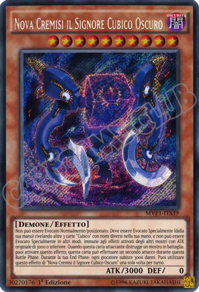 MVP1-ITS39 Nova Cremisi il Signore Cubico Oscuro rara segreta 1a Edizione (IT) -NEAR MINT-