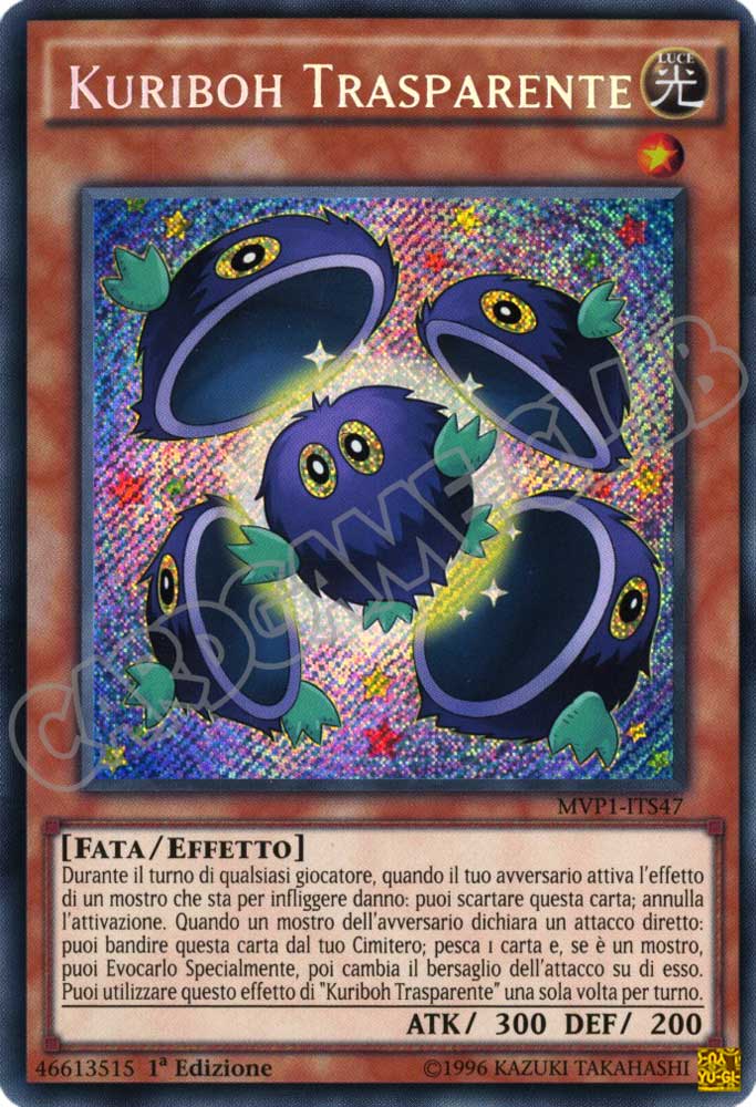 MVP1-ITS47 Kuriboh Trasparente rara segreta 1a Edizione (IT) -NEAR MINT-