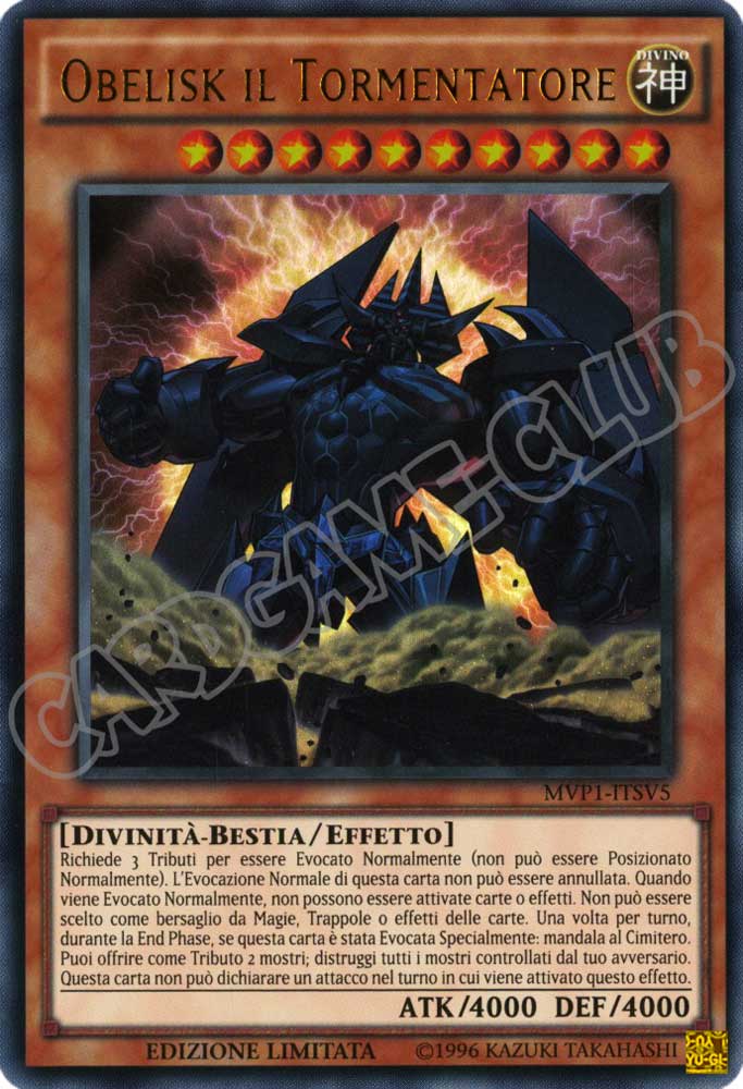 MVP1-ITSV5 Obelisk il Tormentatore ultra rara Edizione Limitata (IT) -NEAR MINT-