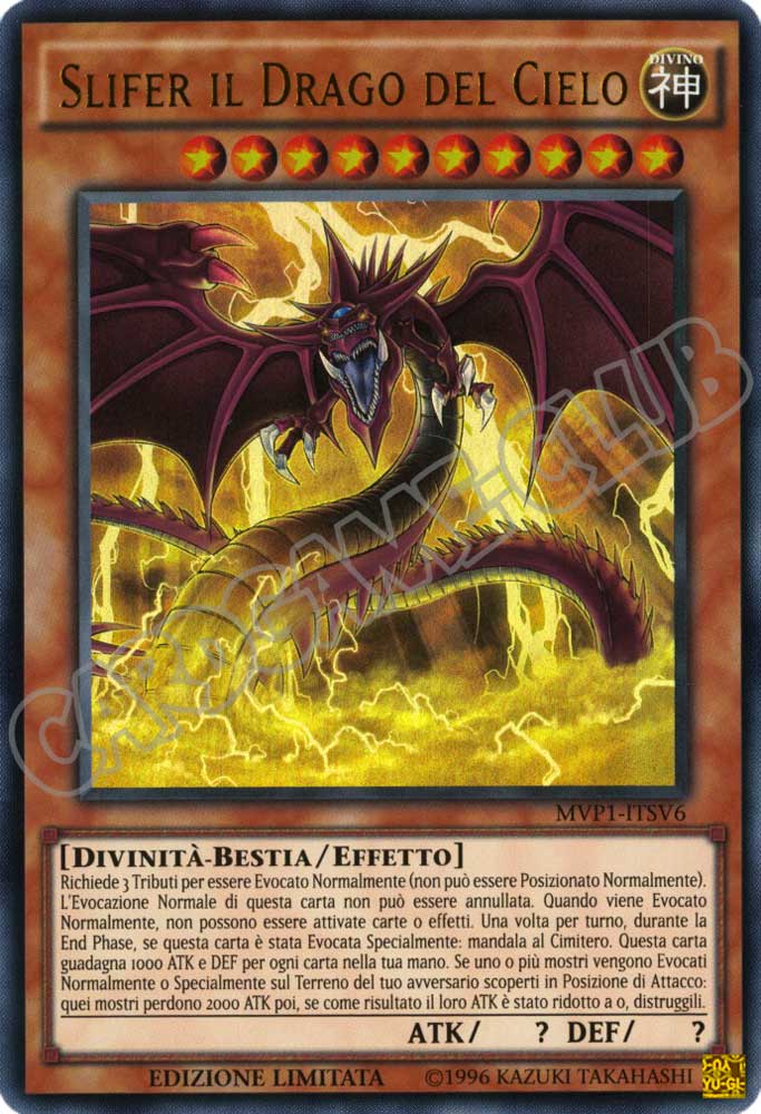 MVP1-ITSV6 Slifer il Drago del Cielo ultra rara Edizione Limitata (IT) -NEAR MINT-
