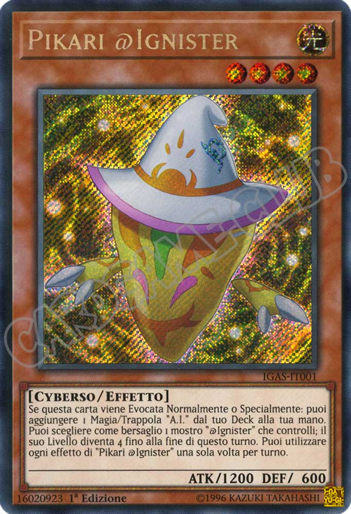 IGAS-IT001 Pikari @Ignister rara segreta 1a Edizione (IT) -NEAR MINT-