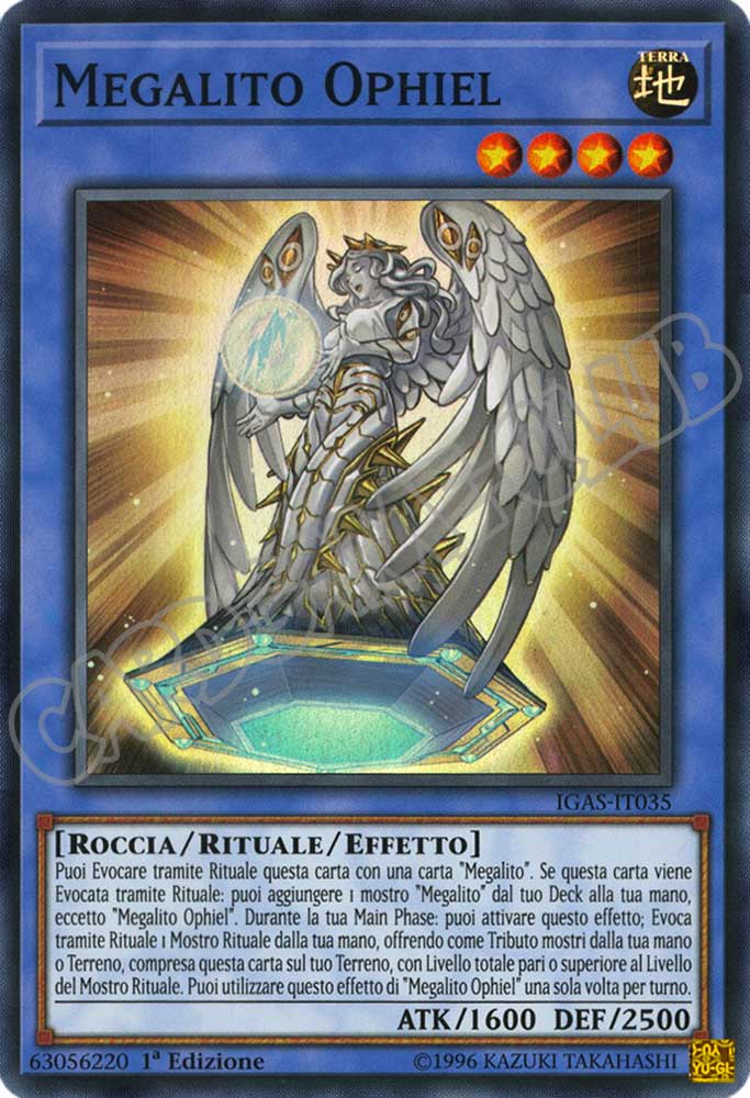IGAS-IT035 Megalito Ophiel super rara 1a Edizione (IT) -NEAR MINT-