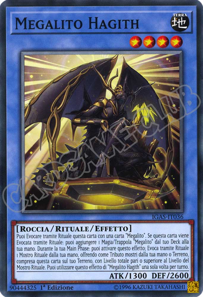 IGAS-IT036 Megalito Hagith comune 1a Edizione (IT) -NEAR MINT-