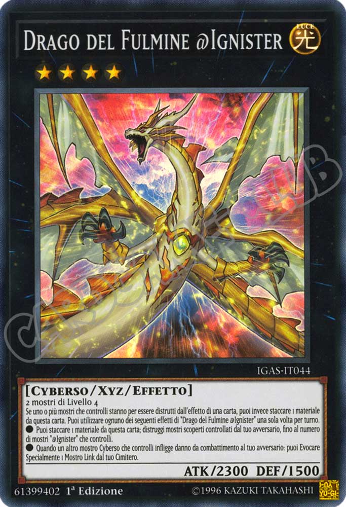 IGAS-IT044 Drago del Fulmine @Ignister super rara 1a Edizione (IT) -NEAR MINT-