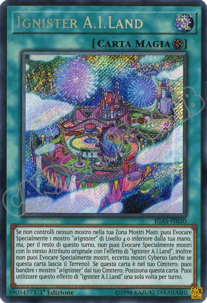 IGAS-IT050 Ignister A.I.Land rara segreta 1a Edizione (IT) -NEAR MINT-