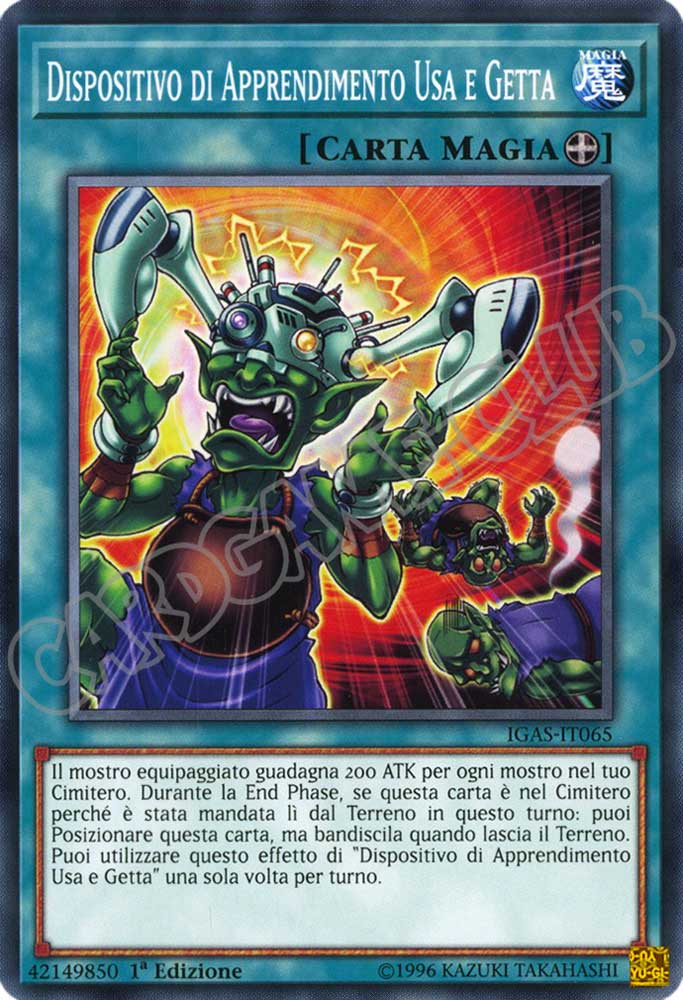 IGAS-IT065 Dispositivo di Apprendimento Usa e Getta comune 1a Edizione (IT) -NEAR MINT-