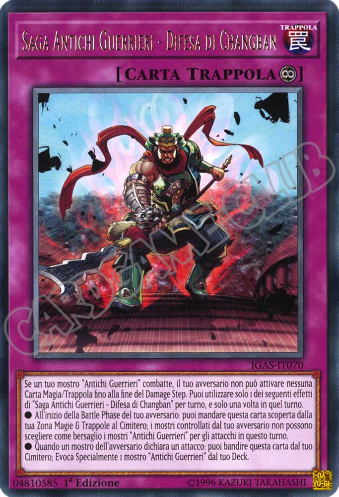 IGAS-IT070 Saga Antichi Guerrieri - Difesa di Changban rara 1a Edizione (IT) -NEAR MINT-