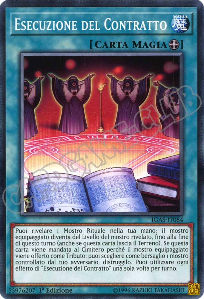 IGAS-IT084 Esecuzione del Contratto comune 1a Edizione (IT) -NEAR MINT-