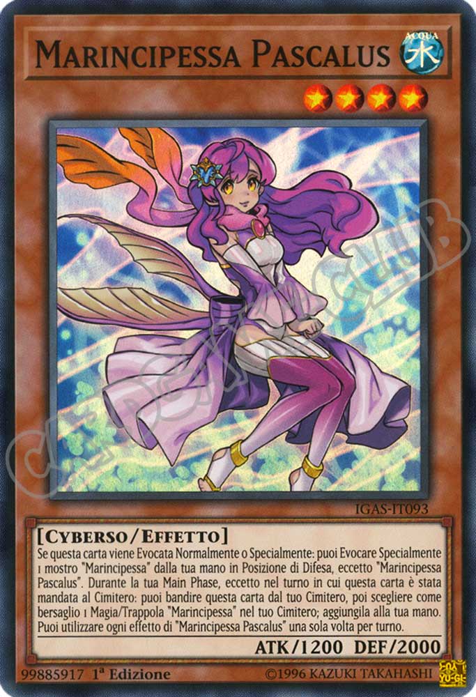 IGAS-IT093 Marincipessa Pascalus super rara 1a Edizione (IT) -NEAR MINT-