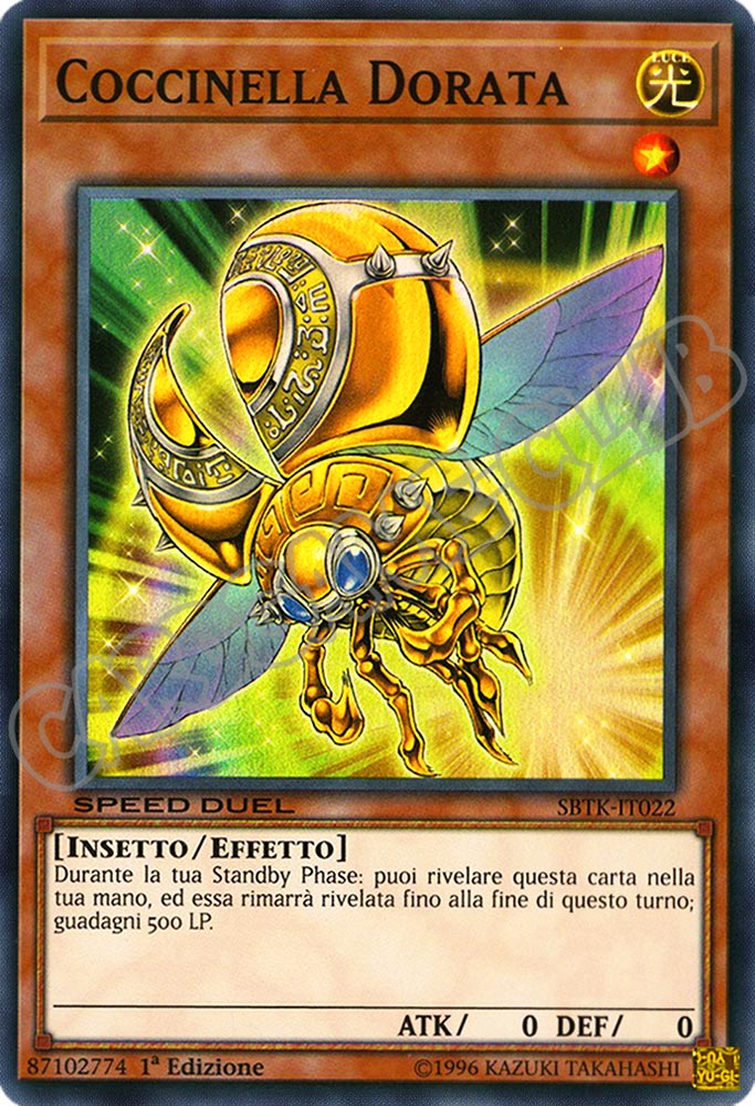 SBTK-IT022 Coccinella Dorata super rara 1a Edizione (IT) -NEAR MINT-
