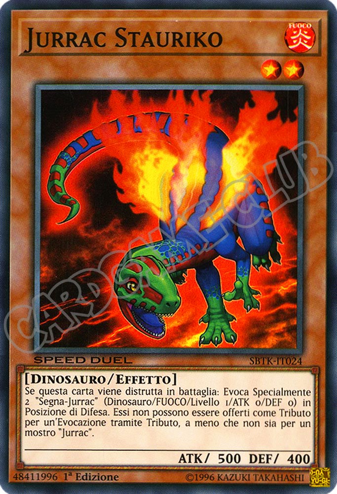 SBTK-IT024 Jurrac Stauriko super rara 1a Edizione (IT) -NEAR MINT-