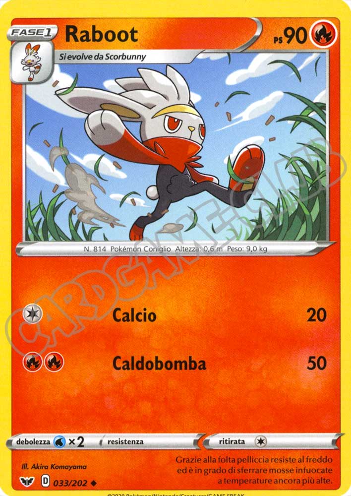 033 / 202 Raboot non comune normale (IT) -NEAR MINT-