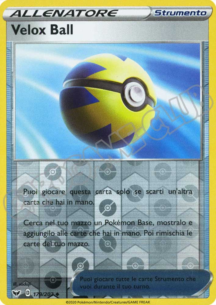 179 / 202 Velox Ball non comune foil reverse (IT)
