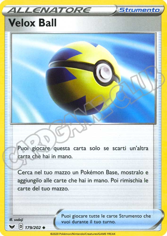 179 / 202 Velox Ball non comune normale (IT)