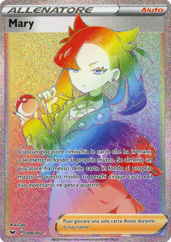 208 / 202 Mary rara segreta foil (IT)