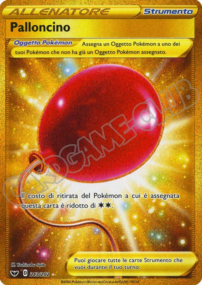 213 / 202 Palloncino rara segreta foil (IT)