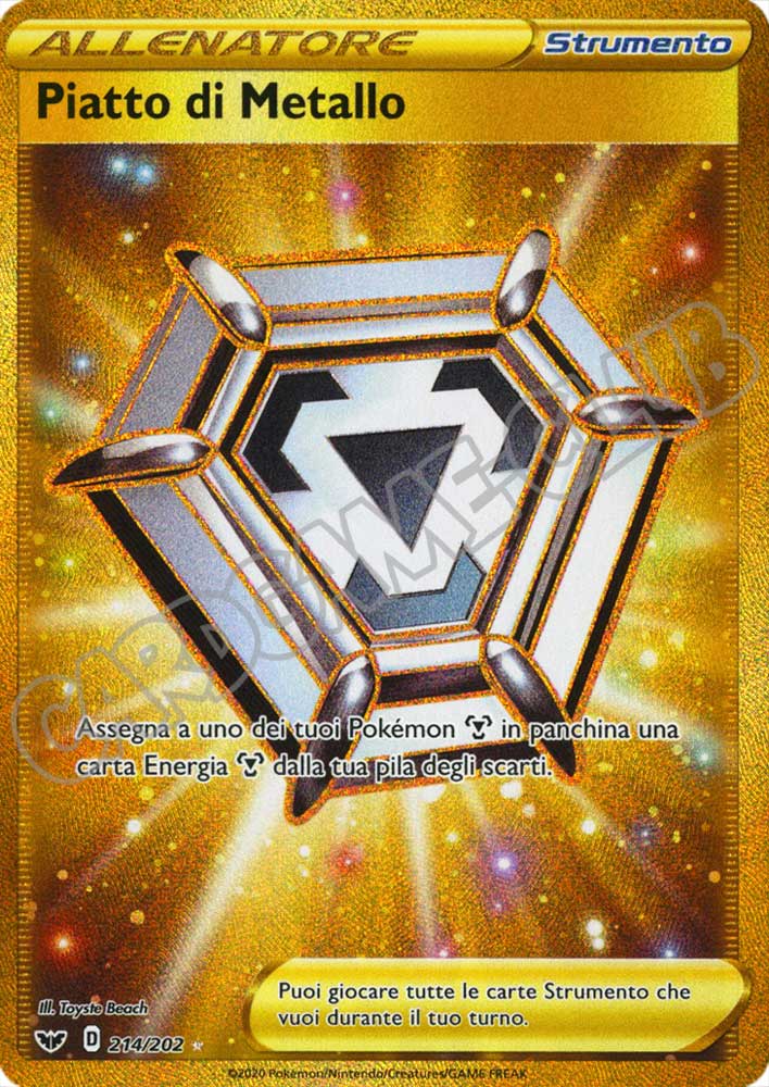 214 / 202 Piatto di Metallo rara segreta foil (IT)