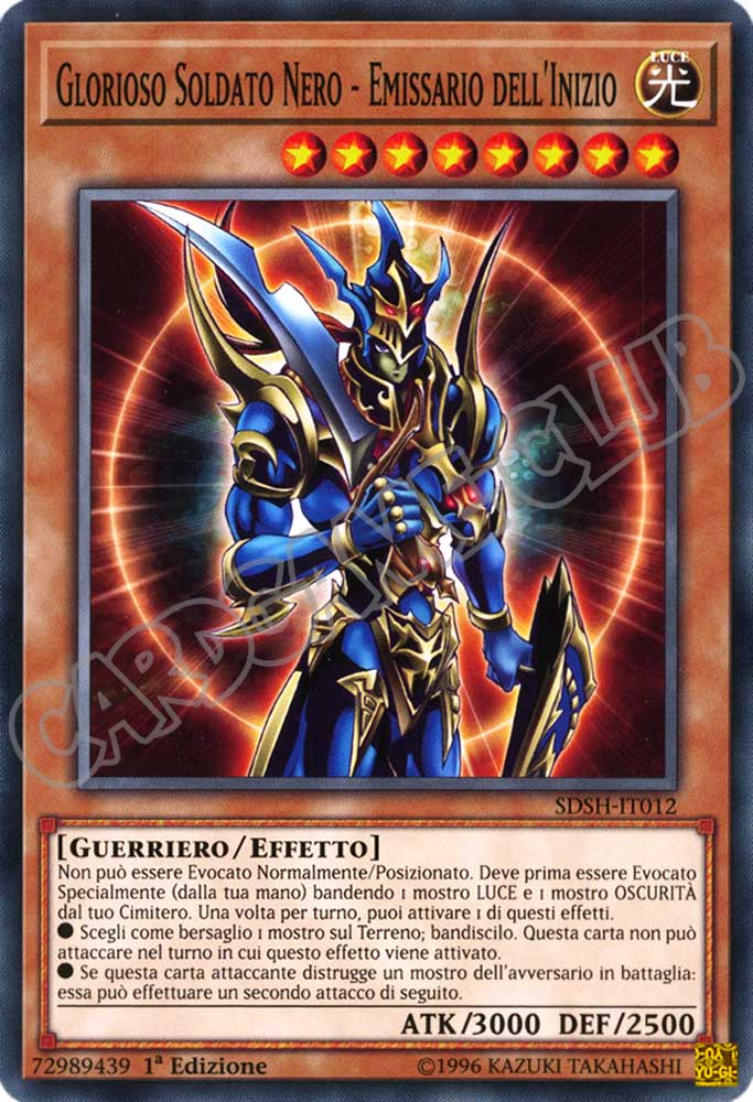 SDSH-IT012 Glorioso Soldato Nero - Emissario dell'Inizio comune 1a Edizione (IT) -NEAR MINT-