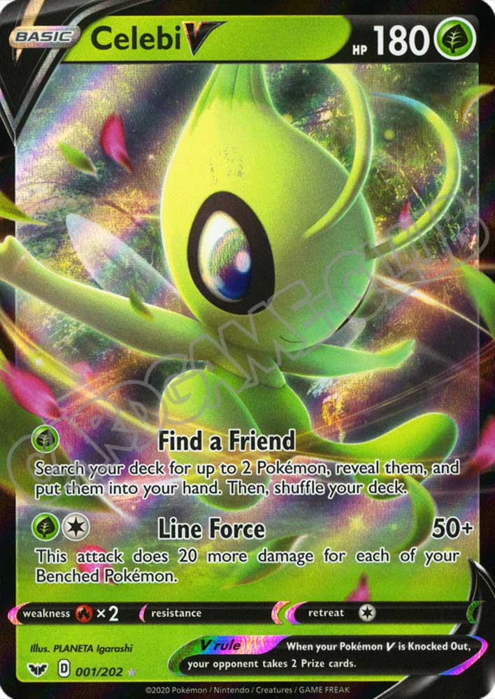 001 / 202 Celebi V rara V foil (EN) -NEAR MINT-