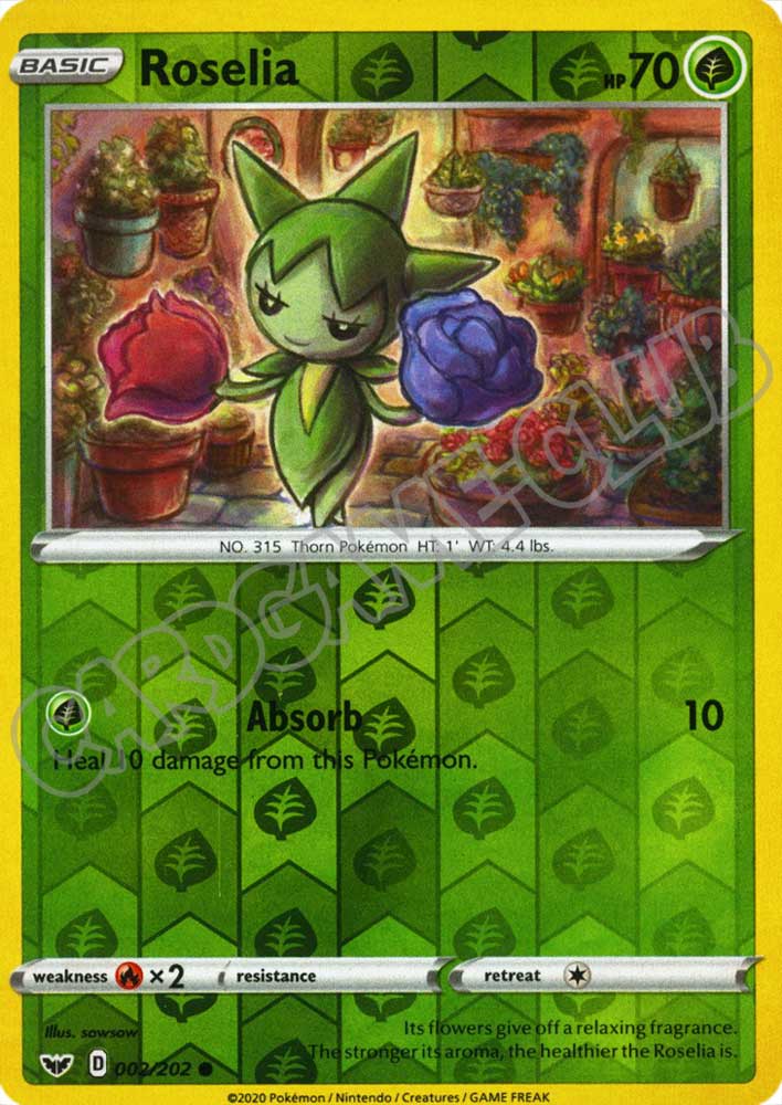 002 / 202 Roselia comune foil reverse (EN) -NEAR MINT-