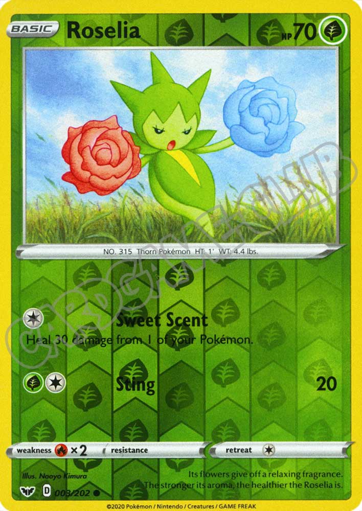 003 / 202 Roselia comune foil reverse (EN) -NEAR MINT-