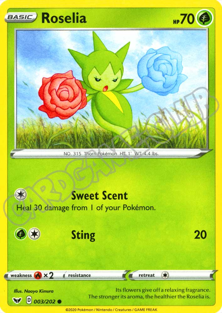003 / 202 Roselia comune normale (EN) -NEAR MINT-