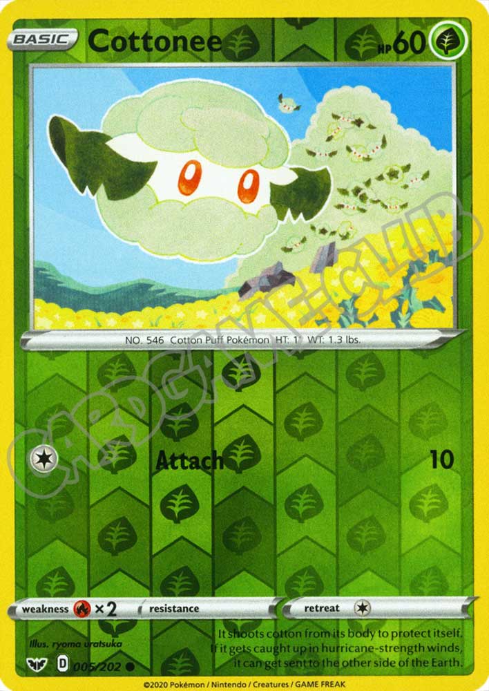 005 / 202 Cottonee comune foil reverse (EN) -NEAR MINT-