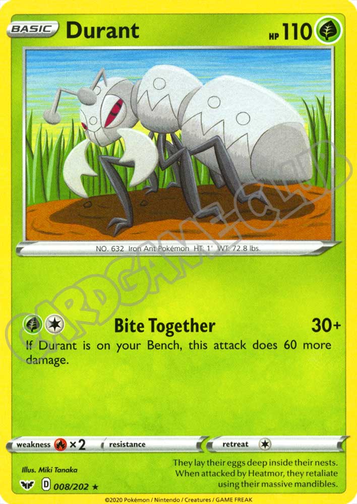 008 / 202 Durant rara normale (EN) -NEAR MINT-